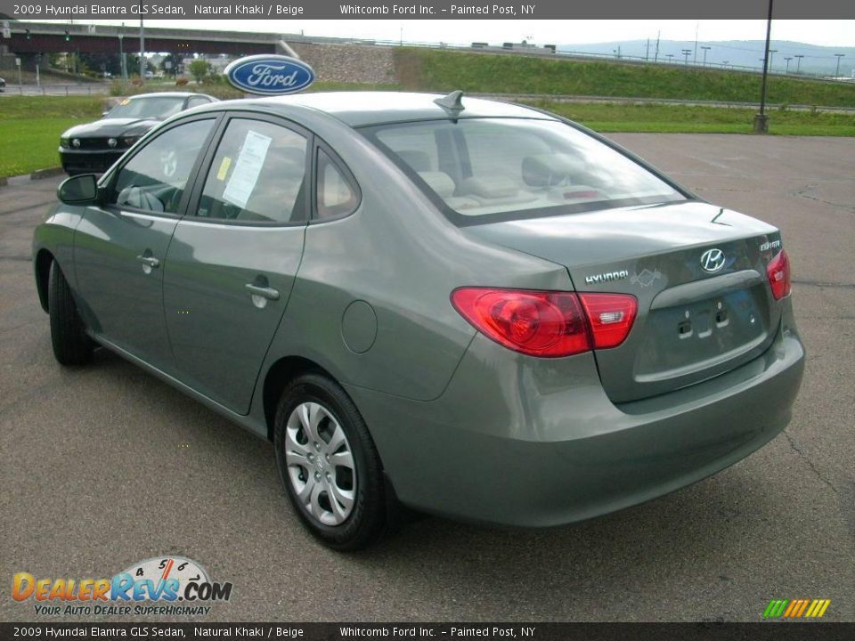 2009 Hyundai Elantra GLS Sedan Natural Khaki / Beige Photo #15
