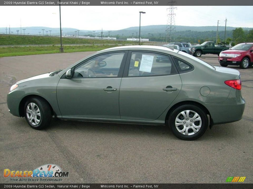 2009 Hyundai Elantra GLS Sedan Natural Khaki / Beige Photo #16