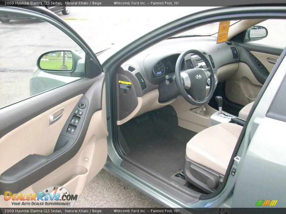 2009 Hyundai Elantra GLS Sedan Natural Khaki / Beige Photo #18