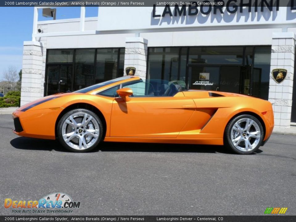 2008 Lamborghini Gallardo Spyder Arancio Borealis (Orange) / Nero Perseus Photo #1