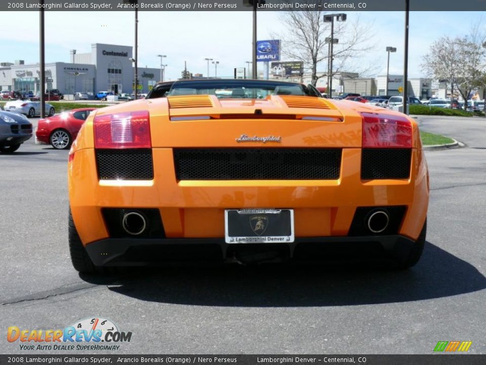 2008 Lamborghini Gallardo Spyder Arancio Borealis (Orange) / Nero Perseus Photo #4
