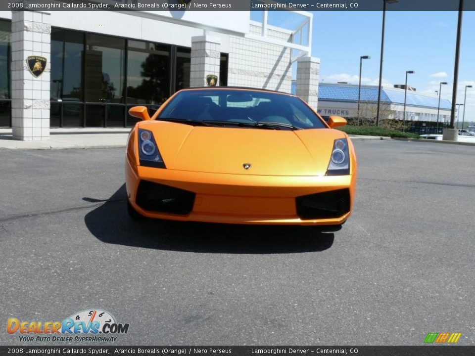 2008 Lamborghini Gallardo Spyder Arancio Borealis (Orange) / Nero Perseus Photo #11