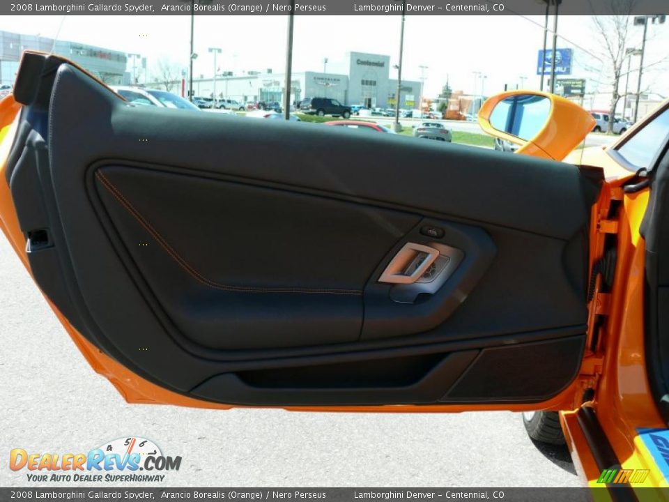 2008 Lamborghini Gallardo Spyder Arancio Borealis (Orange) / Nero Perseus Photo #13