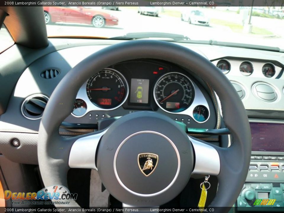 2008 Lamborghini Gallardo Spyder Steering Wheel Photo #14