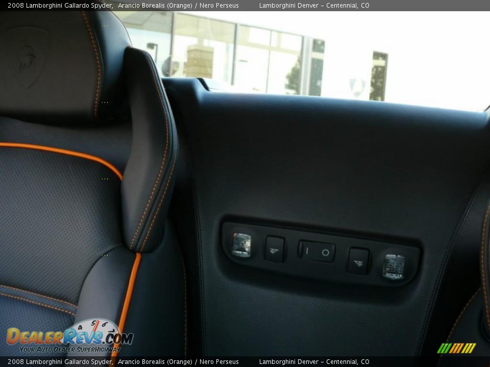 2008 Lamborghini Gallardo Spyder Arancio Borealis (Orange) / Nero Perseus Photo #16