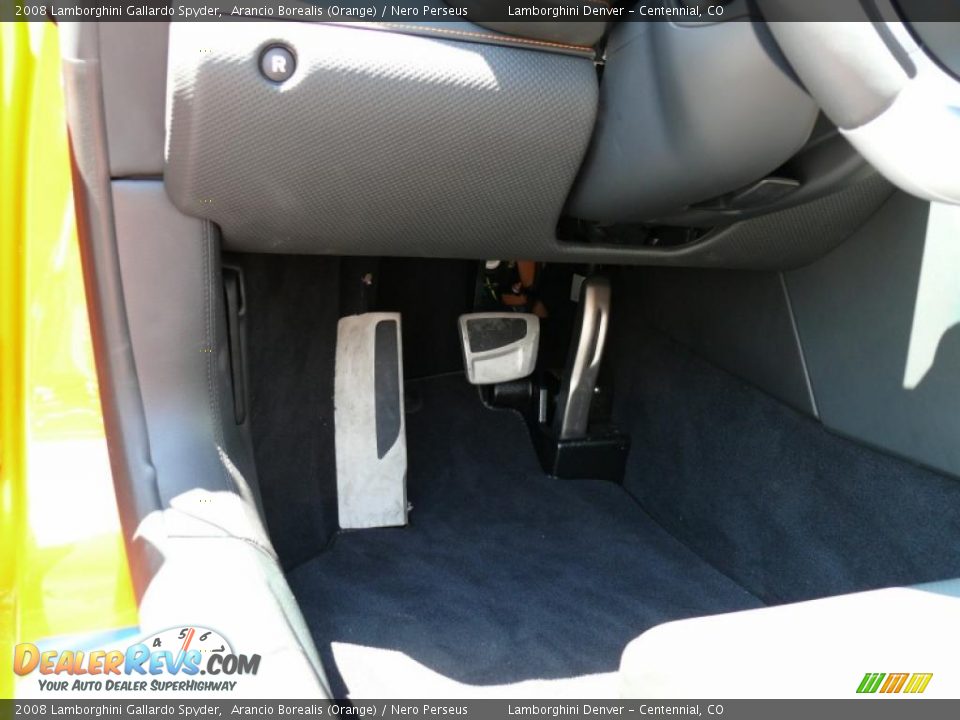 2008 Lamborghini Gallardo Spyder Arancio Borealis (Orange) / Nero Perseus Photo #17
