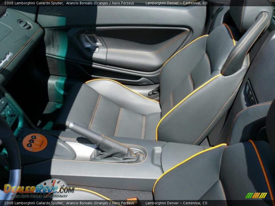 Nero Perseus Interior - 2008 Lamborghini Gallardo Spyder Photo #23