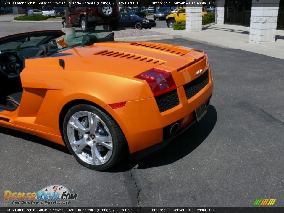 2008 Lamborghini Gallardo Spyder Arancio Borealis (Orange) / Nero Perseus Photo #27