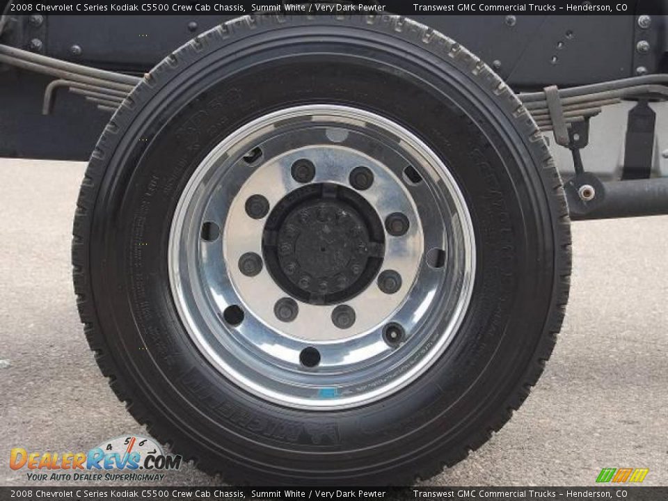 2008 Chevrolet C Series Kodiak C5500 Crew Cab Chassis Summit White / Very Dark Pewter Photo #9