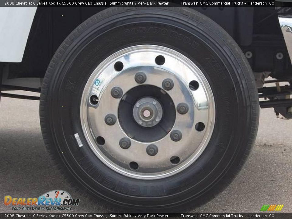 2008 Chevrolet C Series Kodiak C5500 Crew Cab Chassis Summit White / Very Dark Pewter Photo #11