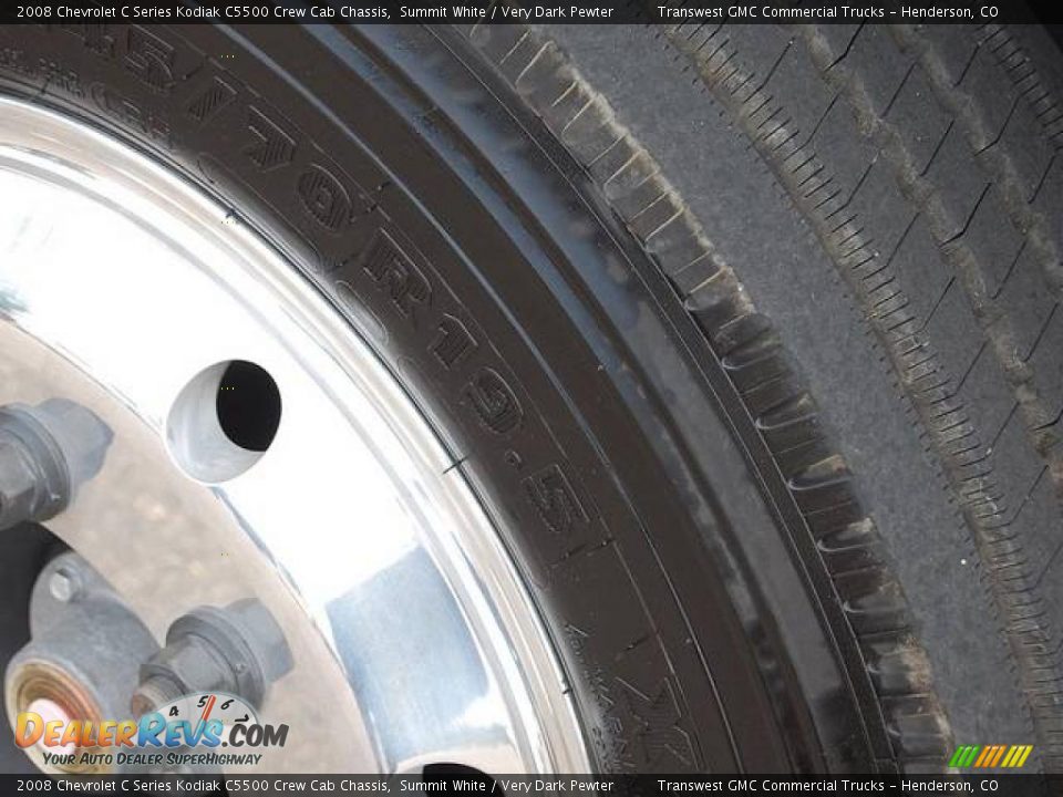 2008 Chevrolet C Series Kodiak C5500 Crew Cab Chassis Summit White / Very Dark Pewter Photo #12