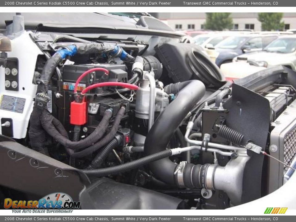 2008 Chevrolet C Series Kodiak C5500 Crew Cab Chassis Summit White / Very Dark Pewter Photo #13