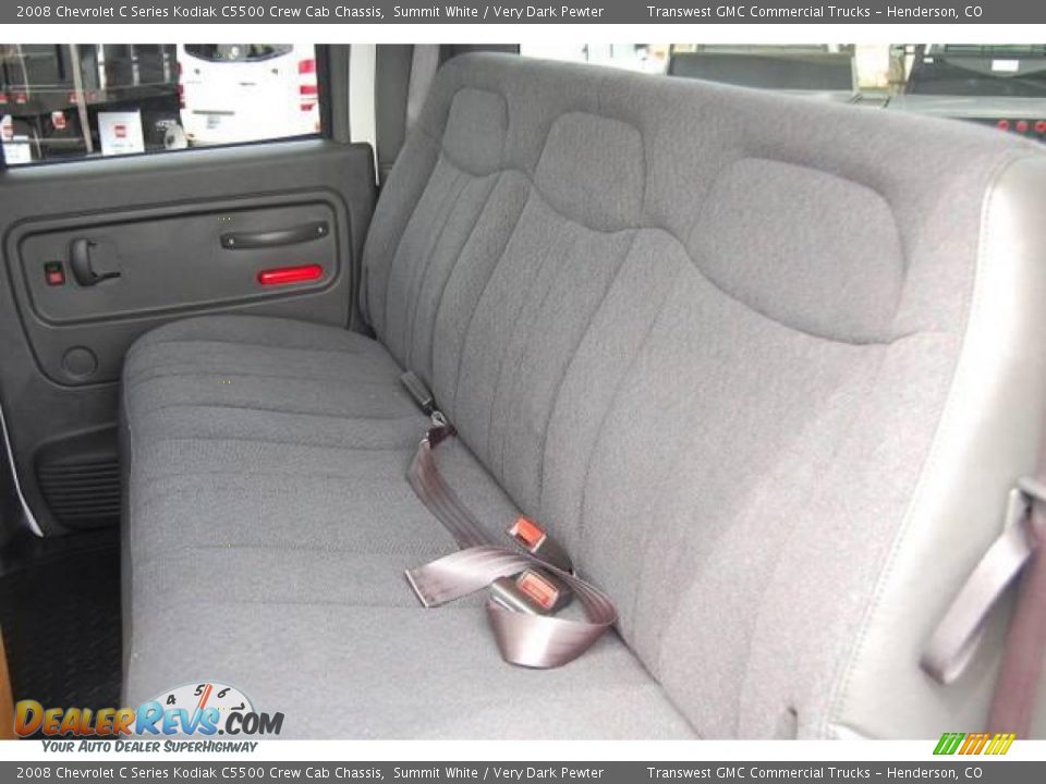 2008 Chevrolet C Series Kodiak C5500 Crew Cab Chassis Summit White / Very Dark Pewter Photo #19