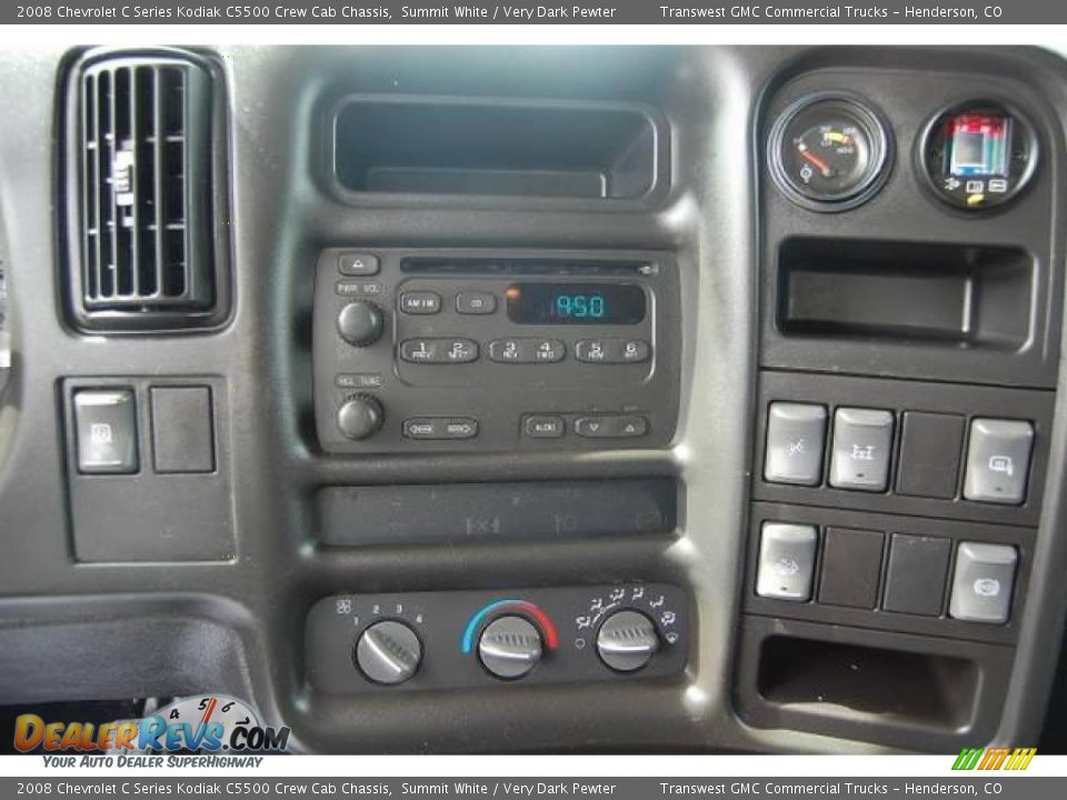 2008 Chevrolet C Series Kodiak C5500 Crew Cab Chassis Summit White / Very Dark Pewter Photo #21