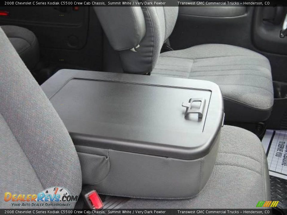 2008 Chevrolet C Series Kodiak C5500 Crew Cab Chassis Summit White / Very Dark Pewter Photo #27