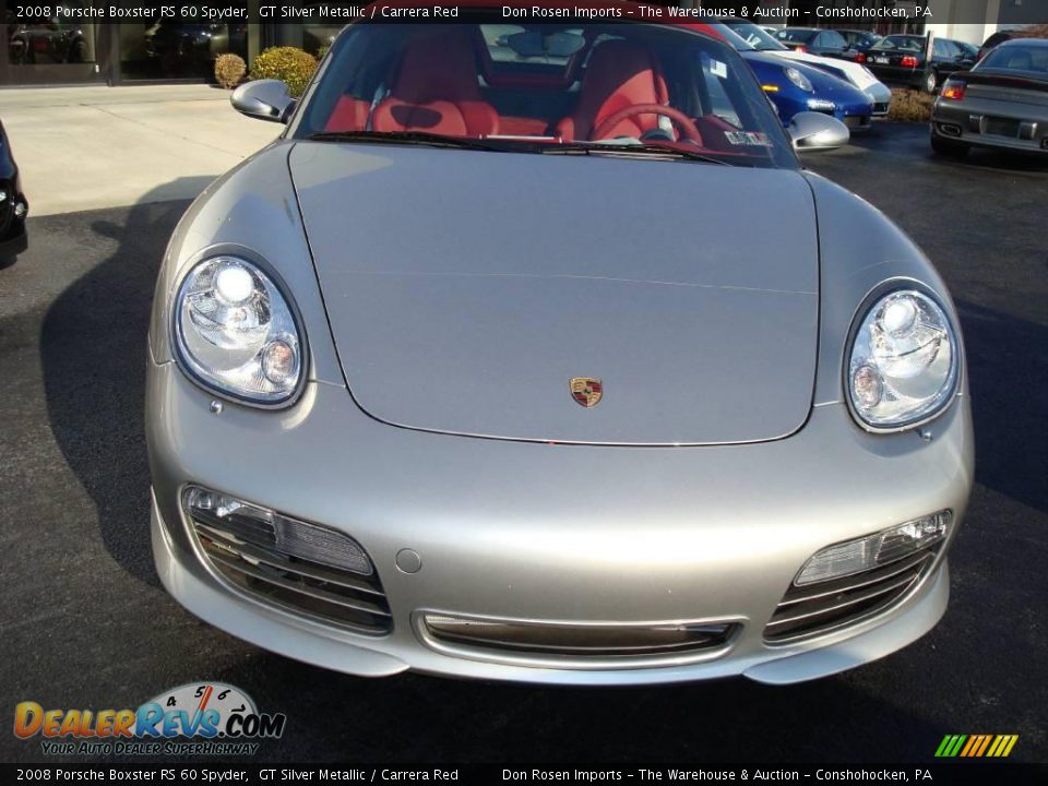 2008 Porsche Boxster RS 60 Spyder GT Silver Metallic / Carrera Red Photo #3