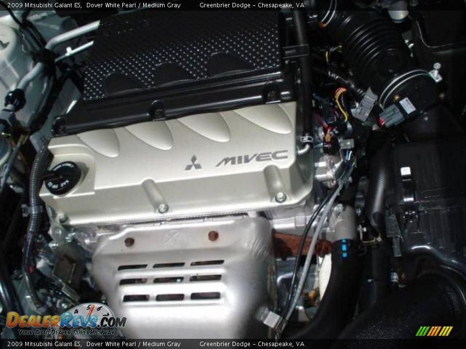 2009 Mitsubishi Galant ES Dover White Pearl / Medium Gray Photo #20