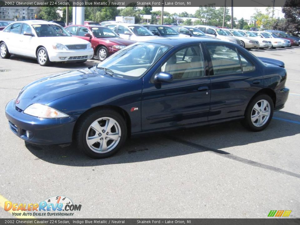 2002 Chevrolet Cavalier Z24 Sedan Indigo Blue Metallic / Neutral Photo #11