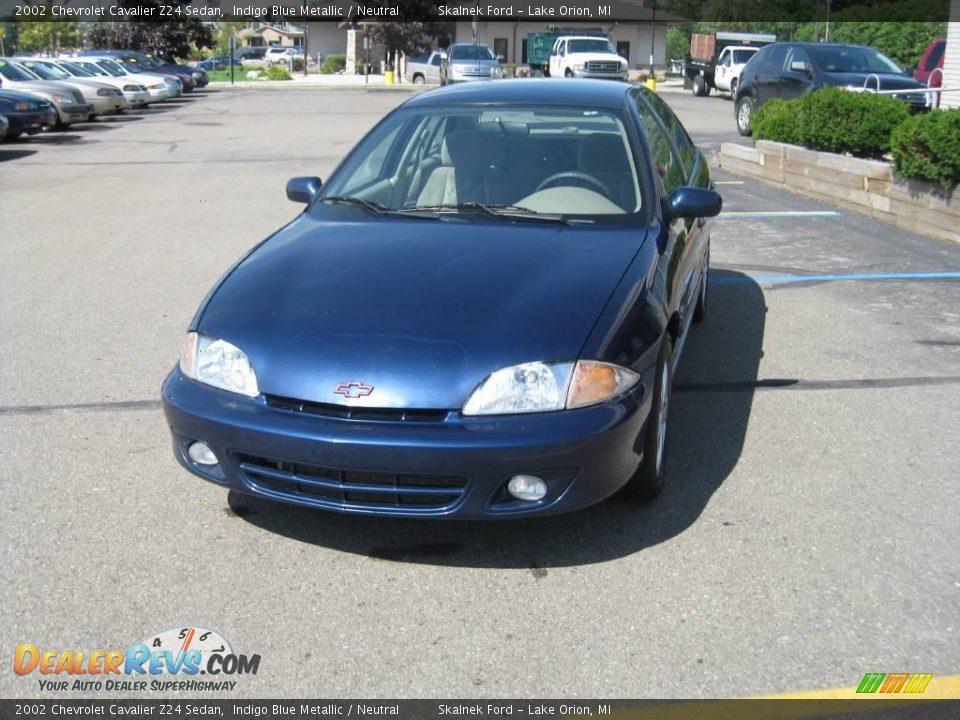 2002 Chevrolet Cavalier Z24 Sedan Indigo Blue Metallic / Neutral Photo #13