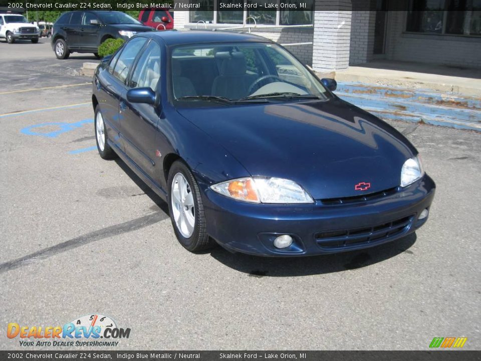 2002 Chevrolet Cavalier Z24 Sedan Indigo Blue Metallic / Neutral Photo #15