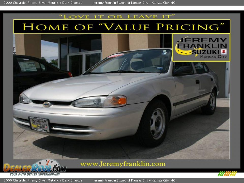 2000 Chevrolet Prizm Silver Metallic / Dark Charcoal Photo #1