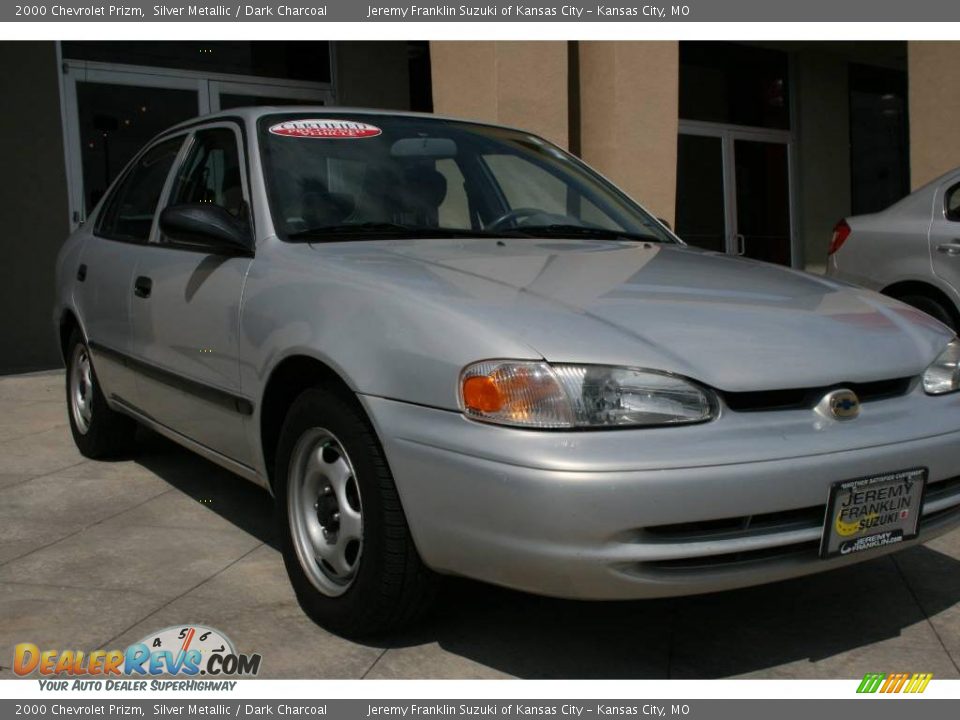 2000 Chevrolet Prizm Silver Metallic / Dark Charcoal Photo #2