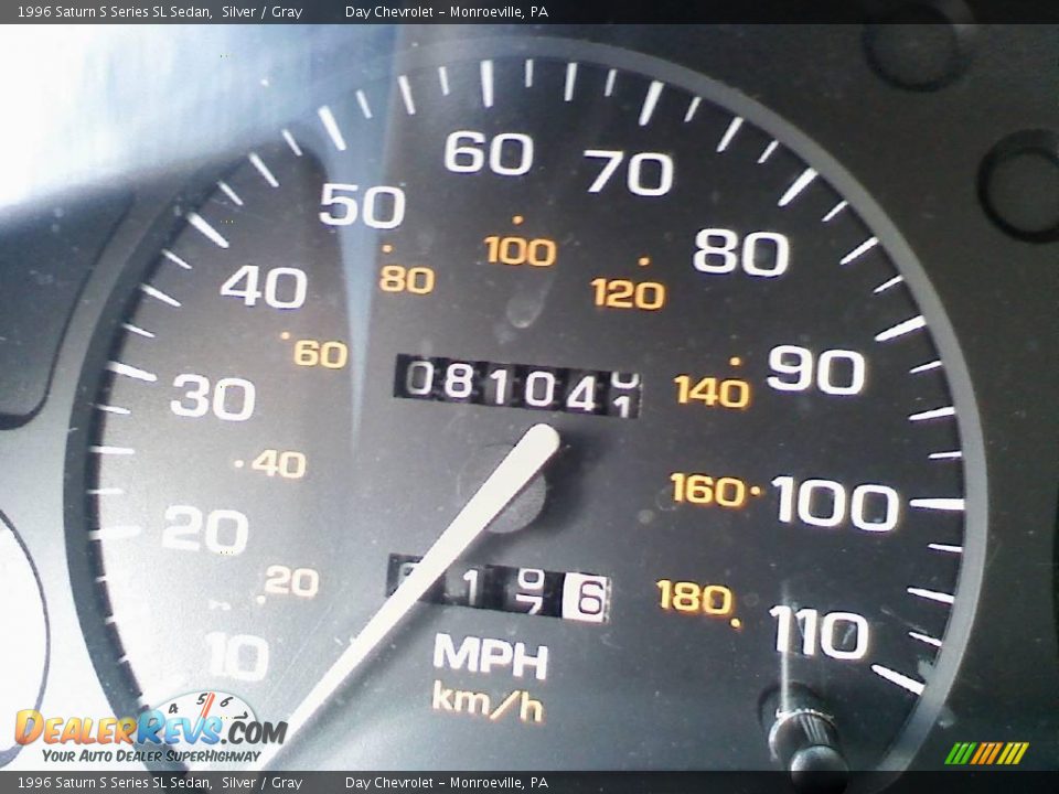 1996 Saturn S Series SL Sedan Silver / Gray Photo #11