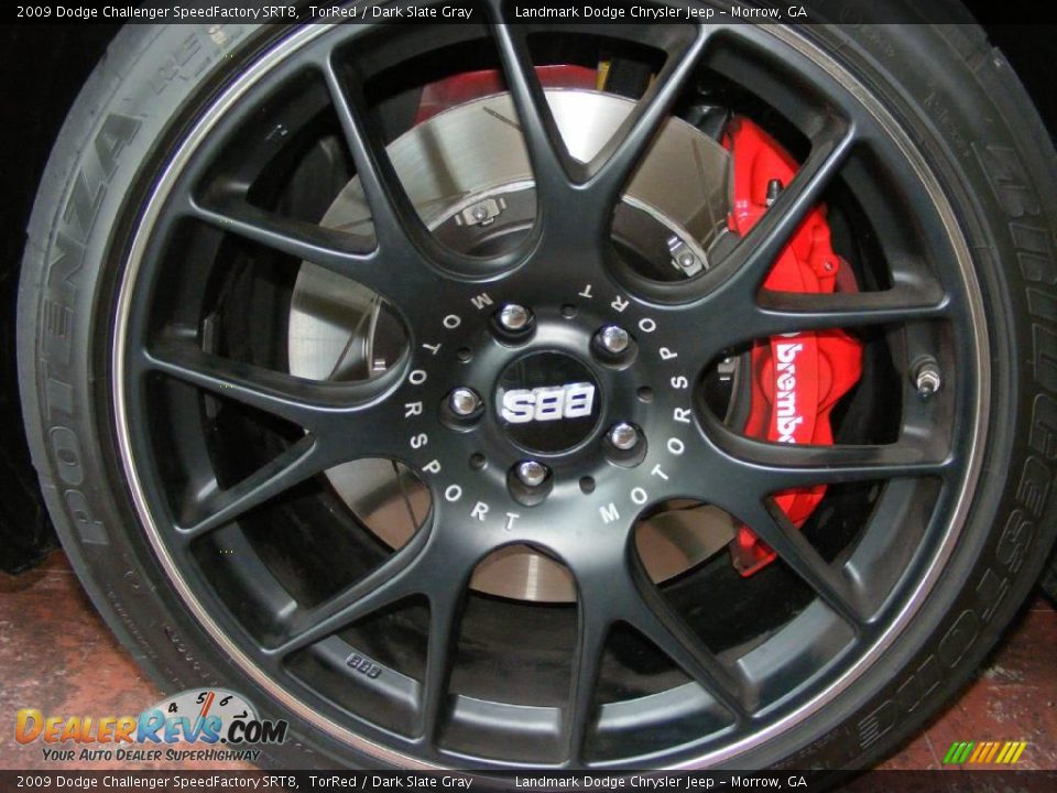 2009 Dodge Challenger SpeedFactory SRT8 TorRed / Dark Slate Gray Photo #5