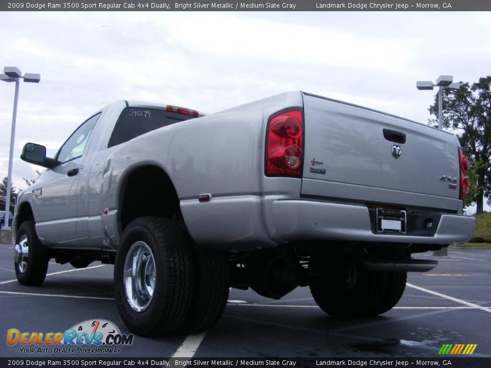 2009 Dodge Ram 3500 Sport Regular Cab 4x4 Dually Bright Silver Metallic / Medium Slate Gray Photo #2