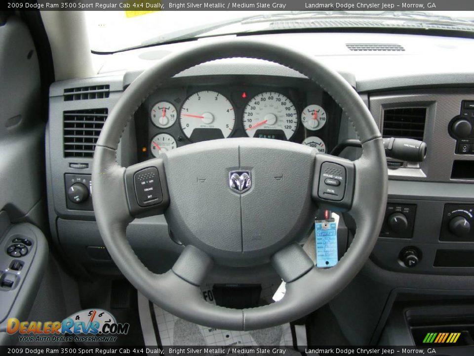 2009 Dodge Ram 3500 Sport Regular Cab 4x4 Dually Bright Silver Metallic / Medium Slate Gray Photo #9