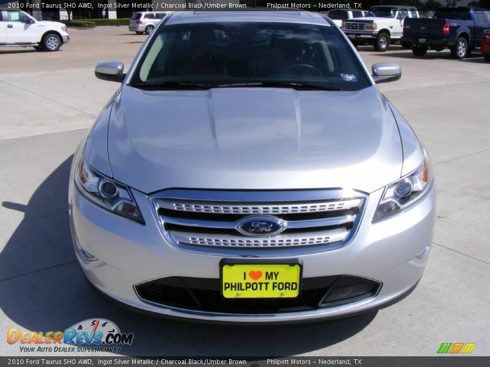 2010 Ford Taurus SHO AWD Ingot Silver Metallic / Charcoal Black/Umber Brown Photo #9