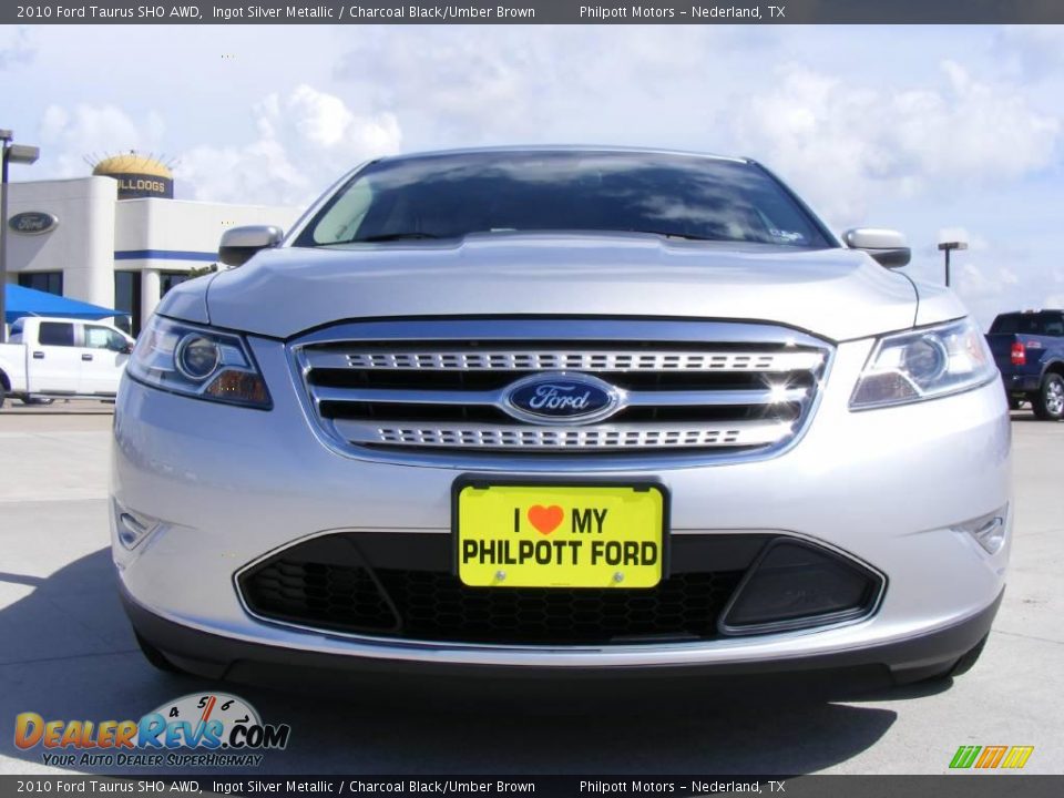 2010 Ford Taurus SHO AWD Ingot Silver Metallic / Charcoal Black/Umber Brown Photo #10