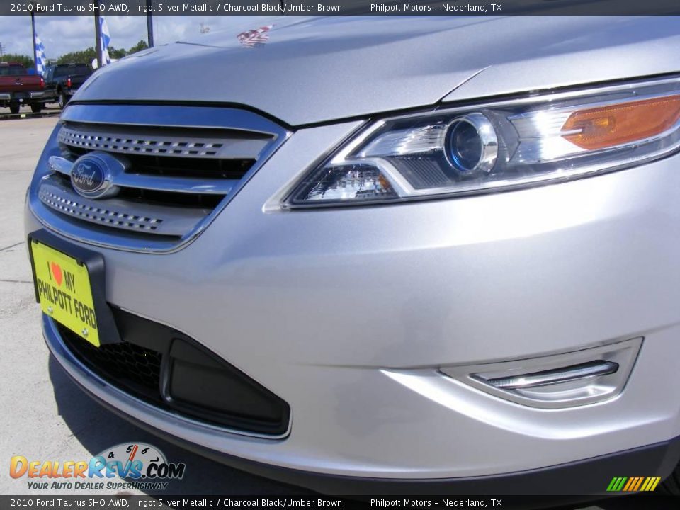 2010 Ford Taurus SHO AWD Ingot Silver Metallic / Charcoal Black/Umber Brown Photo #13
