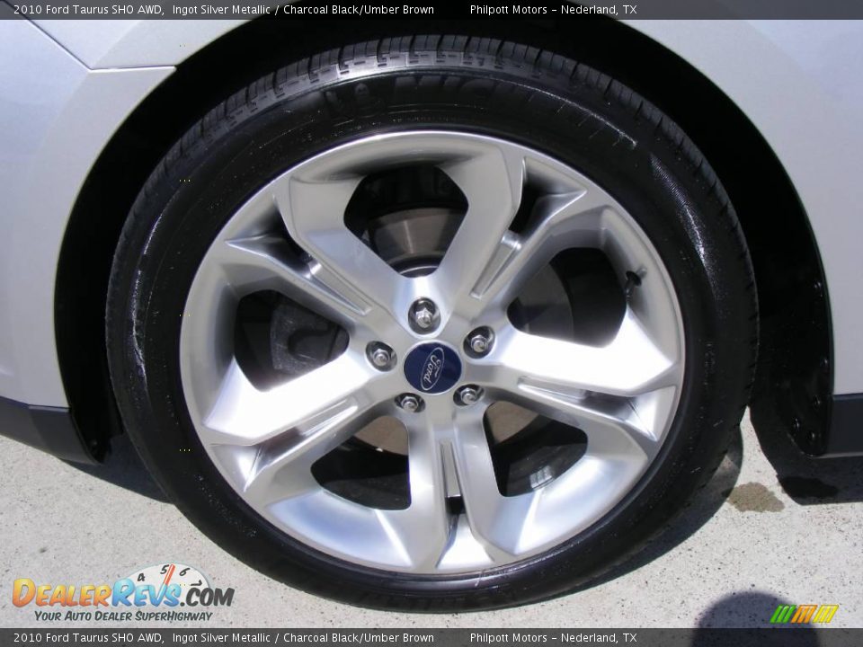 2010 Ford Taurus SHO AWD Ingot Silver Metallic / Charcoal Black/Umber Brown Photo #15