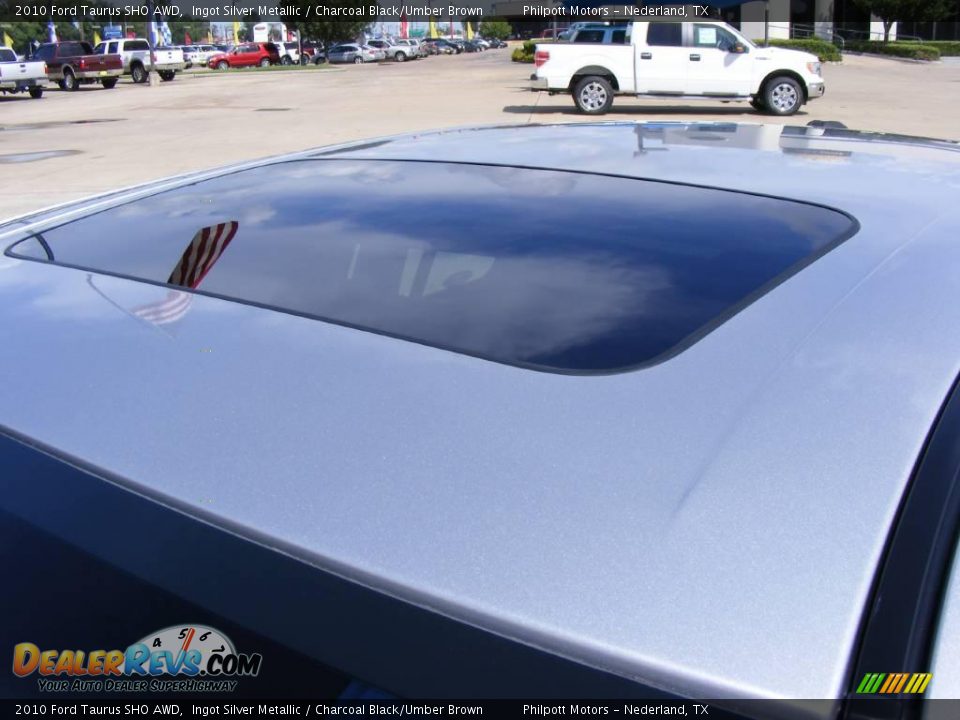 2010 Ford Taurus SHO AWD Ingot Silver Metallic / Charcoal Black/Umber Brown Photo #18