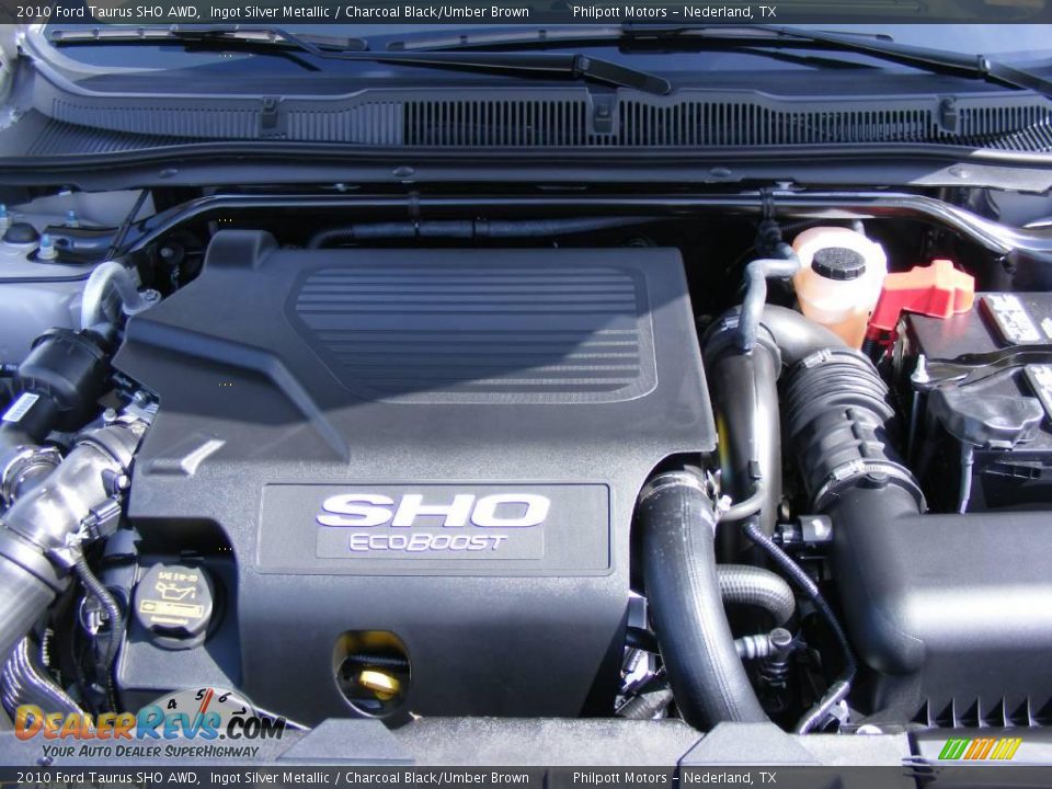 2010 Ford Taurus SHO AWD Ingot Silver Metallic / Charcoal Black/Umber Brown Photo #23