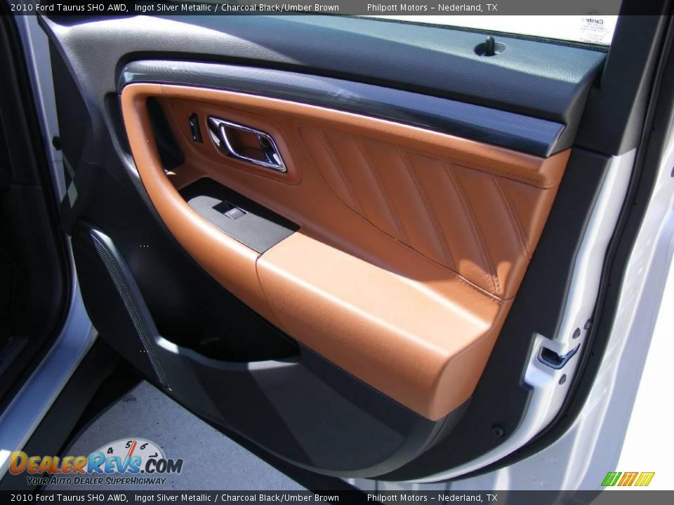 2010 Ford Taurus SHO AWD Ingot Silver Metallic / Charcoal Black/Umber Brown Photo #24