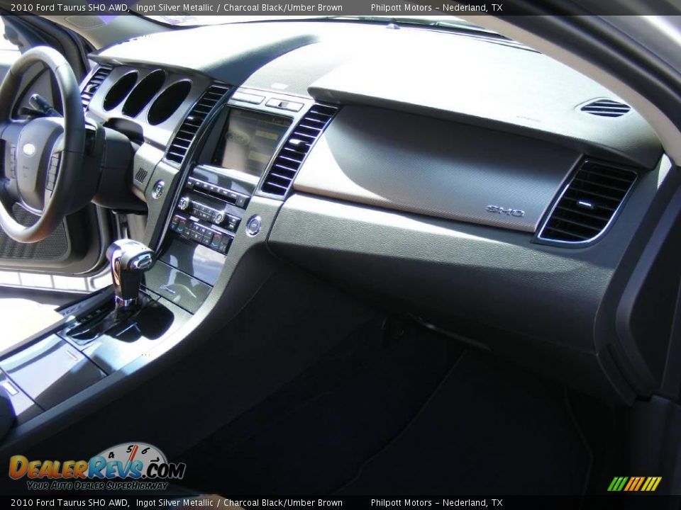 2010 Ford Taurus SHO AWD Ingot Silver Metallic / Charcoal Black/Umber Brown Photo #25