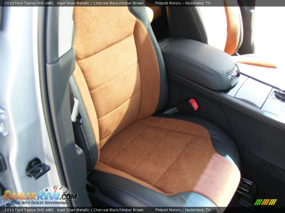 2010 Ford Taurus SHO AWD Ingot Silver Metallic / Charcoal Black/Umber Brown Photo #26