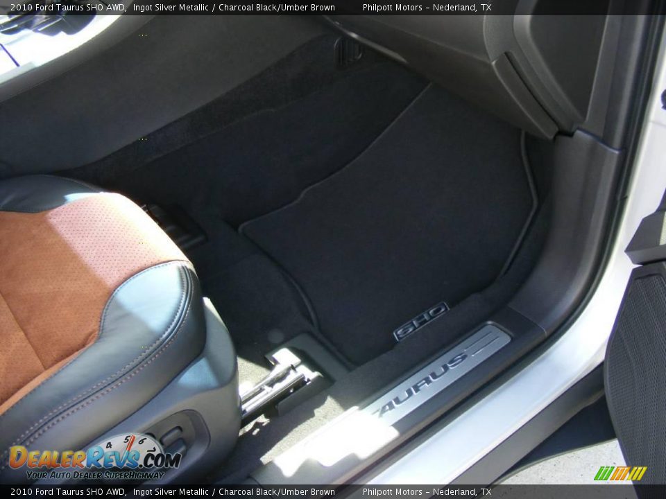 2010 Ford Taurus SHO AWD Ingot Silver Metallic / Charcoal Black/Umber Brown Photo #27