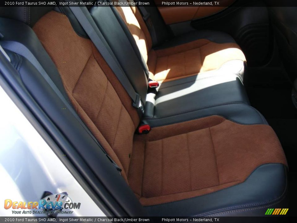 2010 Ford Taurus SHO AWD Ingot Silver Metallic / Charcoal Black/Umber Brown Photo #29