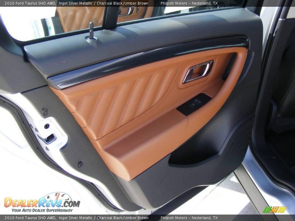 2010 Ford Taurus SHO AWD Ingot Silver Metallic / Charcoal Black/Umber Brown Photo #30