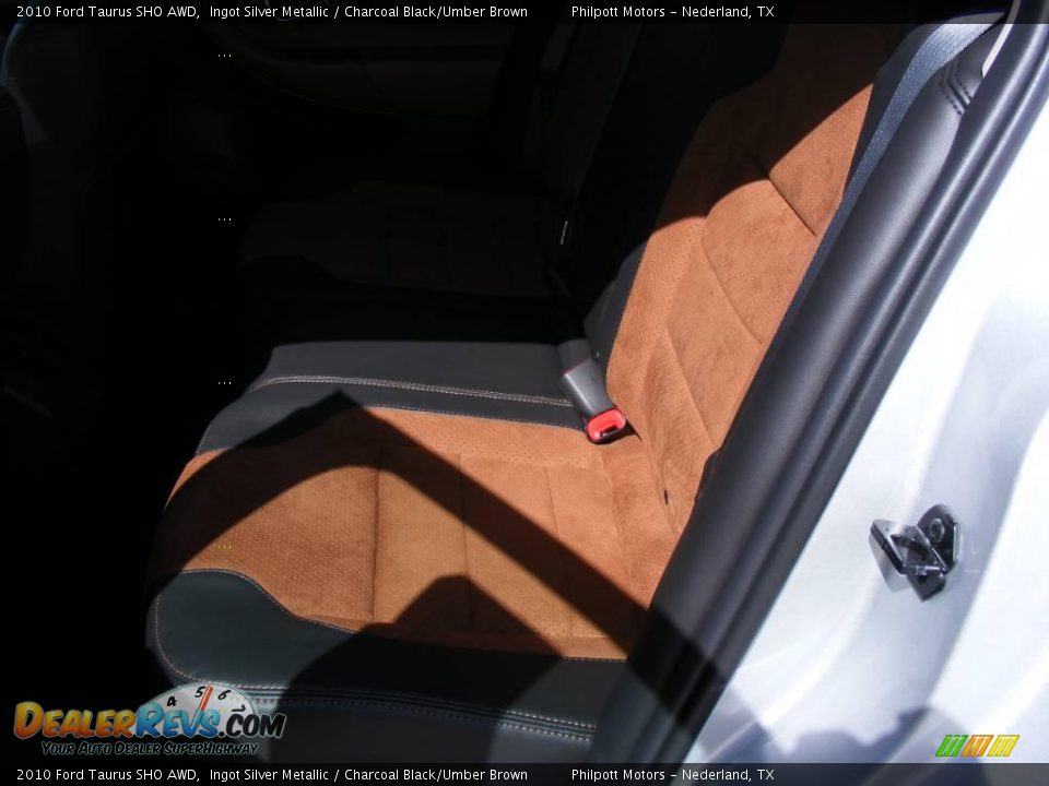 2010 Ford Taurus SHO AWD Ingot Silver Metallic / Charcoal Black/Umber Brown Photo #31
