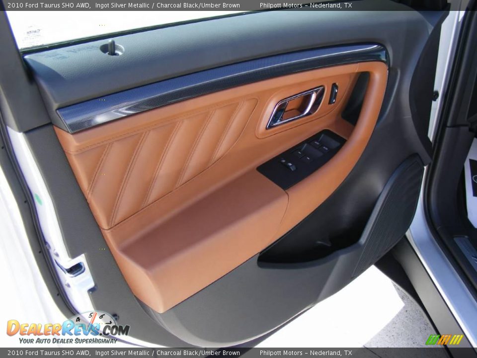 2010 Ford Taurus SHO AWD Ingot Silver Metallic / Charcoal Black/Umber Brown Photo #32