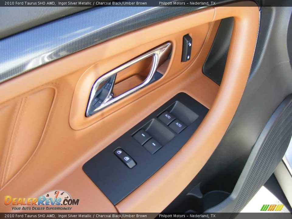 2010 Ford Taurus SHO AWD Ingot Silver Metallic / Charcoal Black/Umber Brown Photo #33