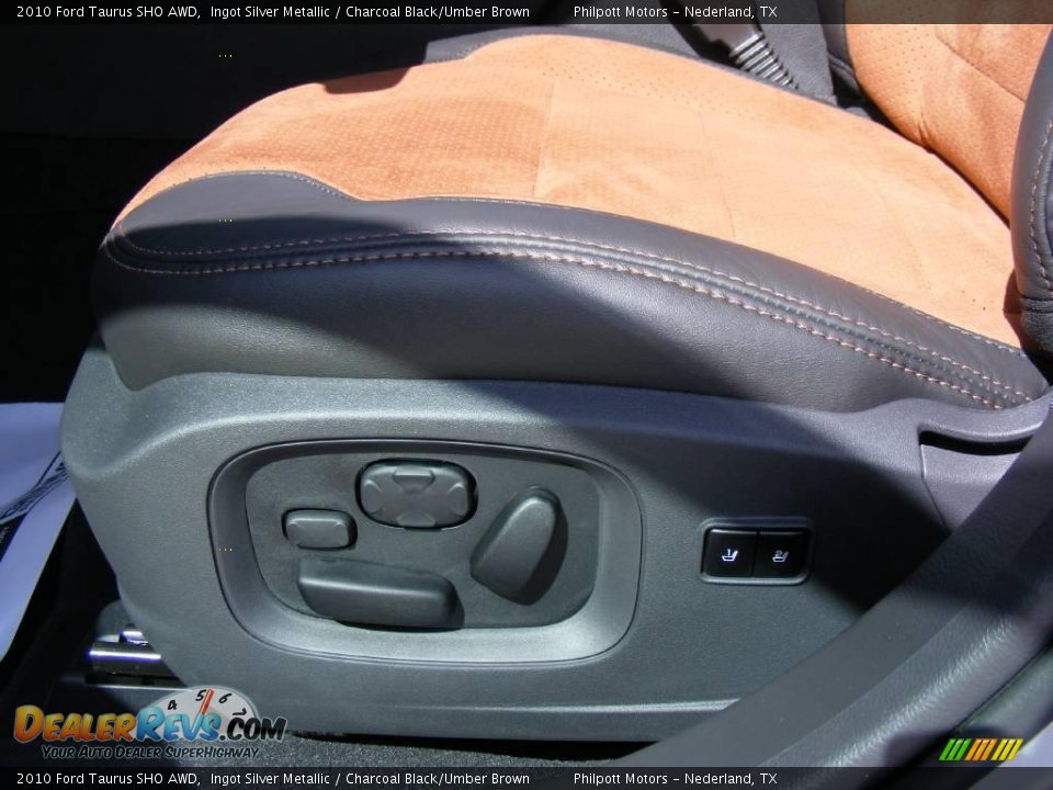 2010 Ford Taurus SHO AWD Ingot Silver Metallic / Charcoal Black/Umber Brown Photo #35