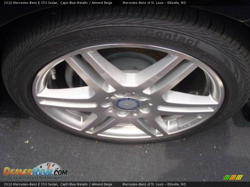 2010 Mercedes-Benz E 350 Sedan Capri Blue Metallic / Almond Beige Photo #4
