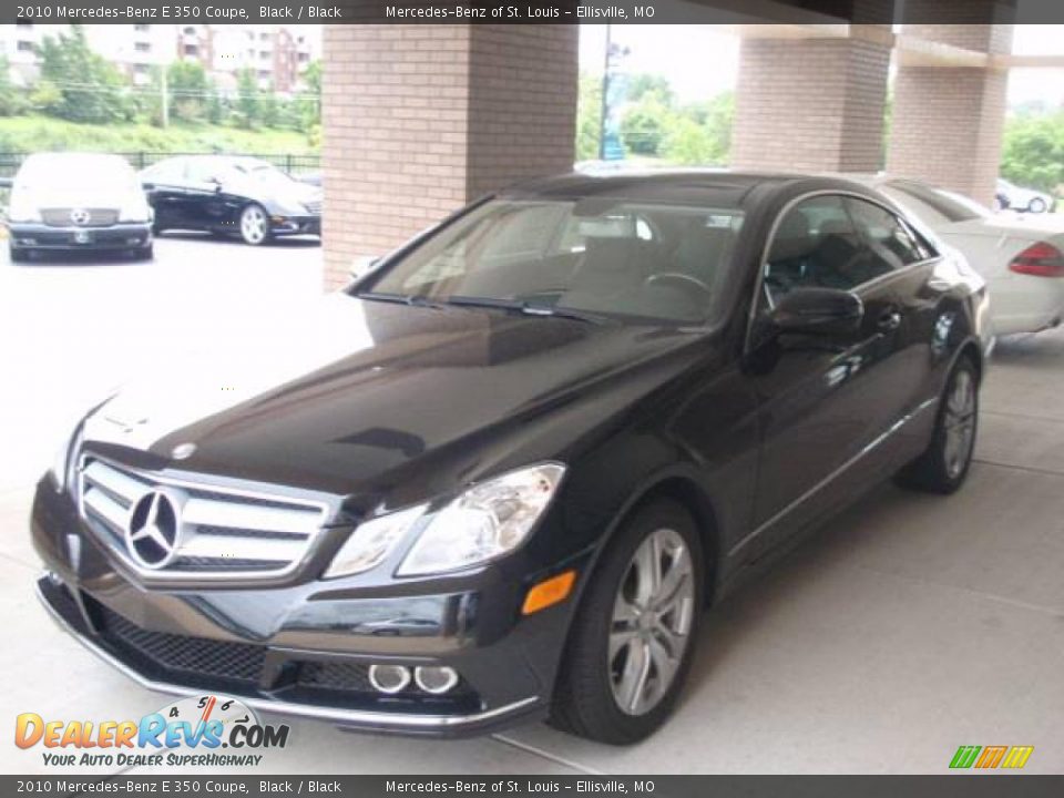 2010 Mercedes-Benz E 350 Coupe Black / Black Photo #1