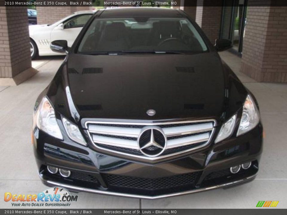 2010 Mercedes-Benz E 350 Coupe Black / Black Photo #2