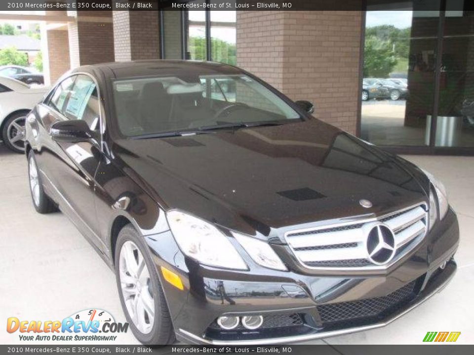 2010 Mercedes-Benz E 350 Coupe Black / Black Photo #3
